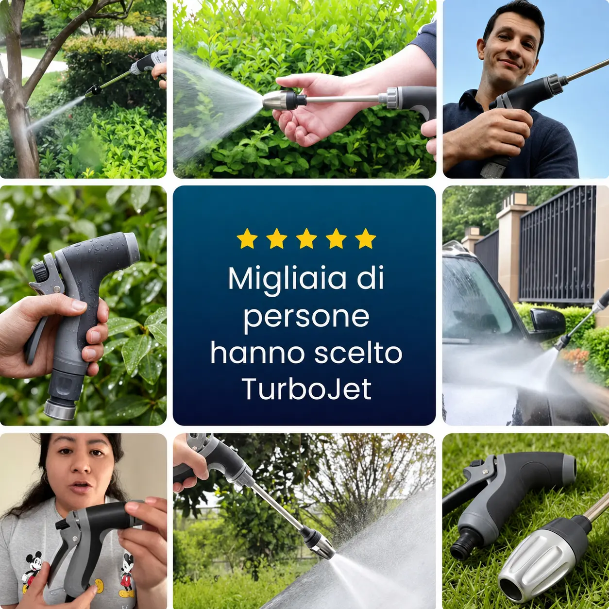 Foto di clienti che usano TurboJet su superfici diverse
